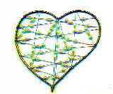 GREEN/GOLD PEARLY HEART